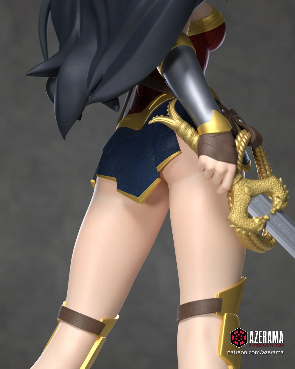 Wonderful Woman | Fan Art | 3D Printed Resin Model Garage Kit | *Un-Painted* | Azerama 3