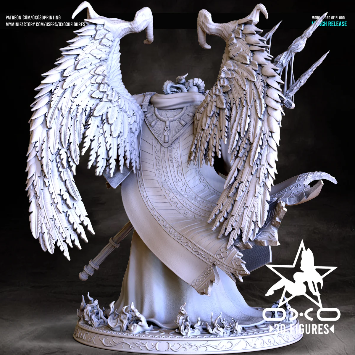 Lord of Blood | Fan Art | 3D Printed Resin Model Garage Kit | *Un-Painted* | OXO3D 5