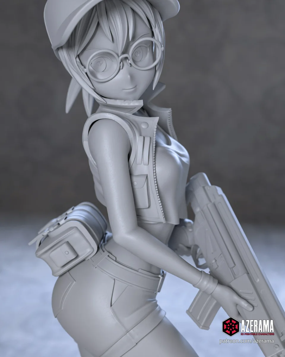 Fio | Fan Art | 3D Printed Resin Model Garage Kit | *Un-Painted* | Azerama 5