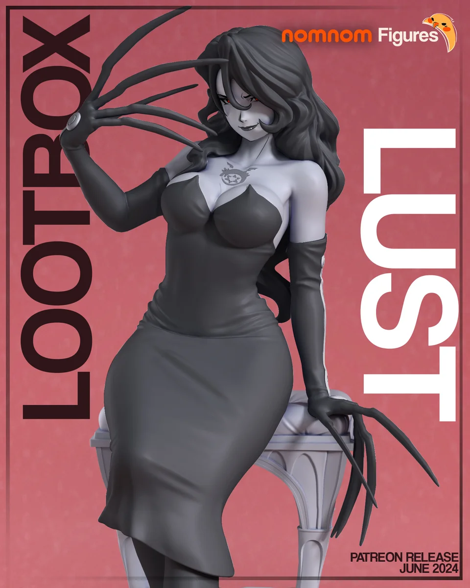 Lust | Fan Art | 3D Printed Resin Model Garage Kit | *Un-Painted* | Nomnom