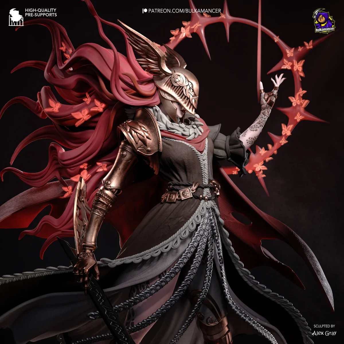 Malenia | Fan Art | 3D Printed Resin Model Garage Kit | *Un-Painted* | Bulkamancer