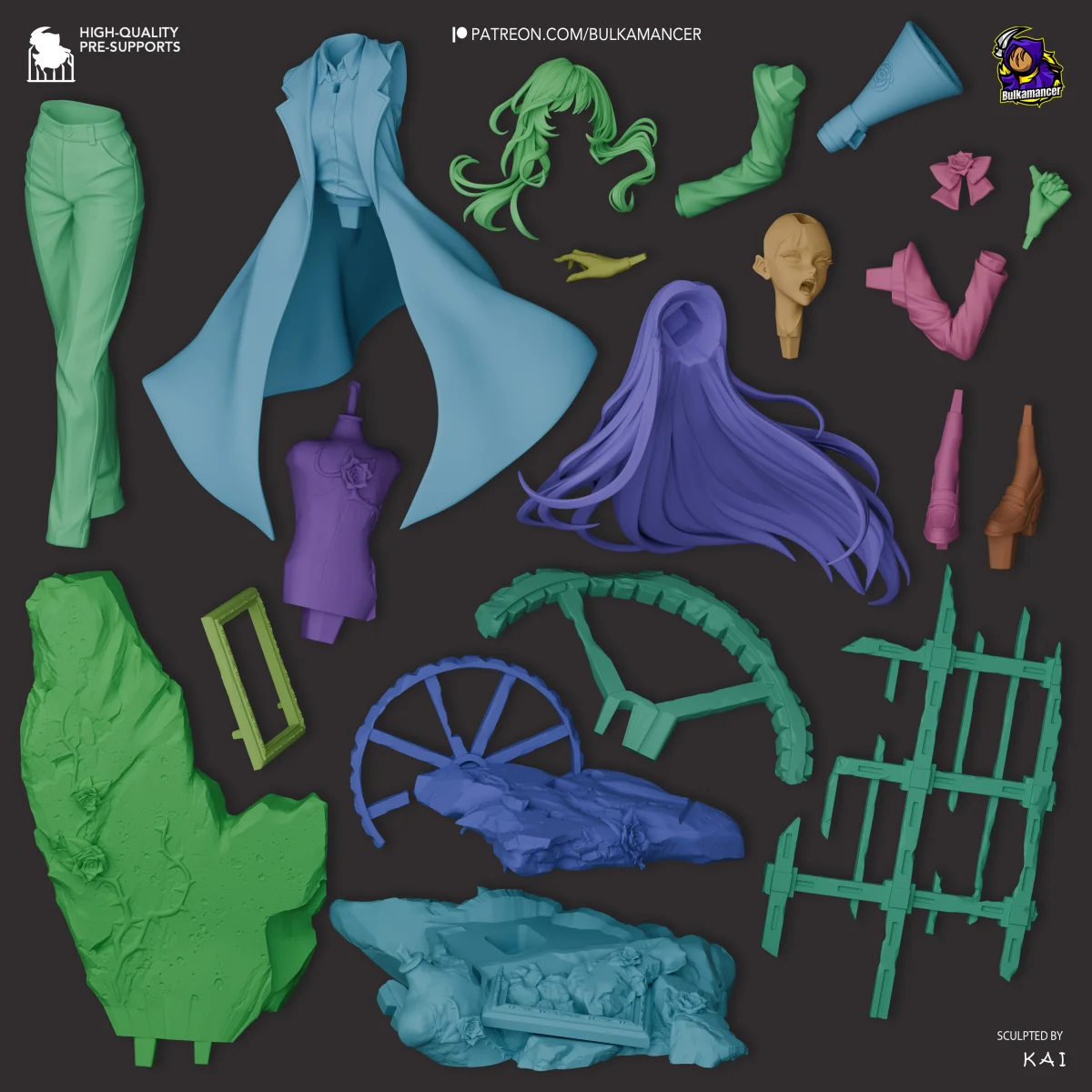 Chando | Fan Art | 3D Printed Resin Model Garage Kit | *Un-Painted* | Bulkamancer 5