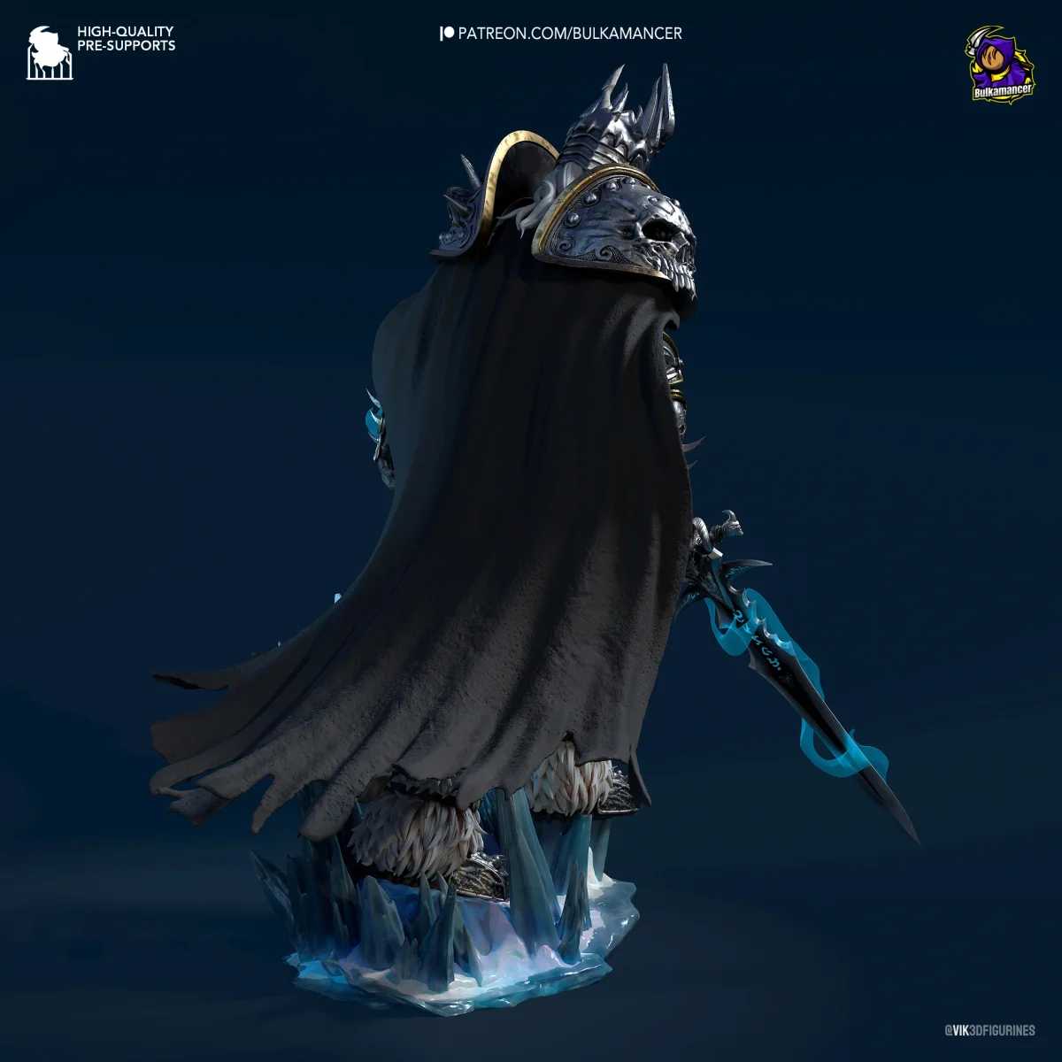 Arthas | Fan Art | 3D Printed Resin Model Garage Kit | *Un-Painted* | Bulkamancer 4