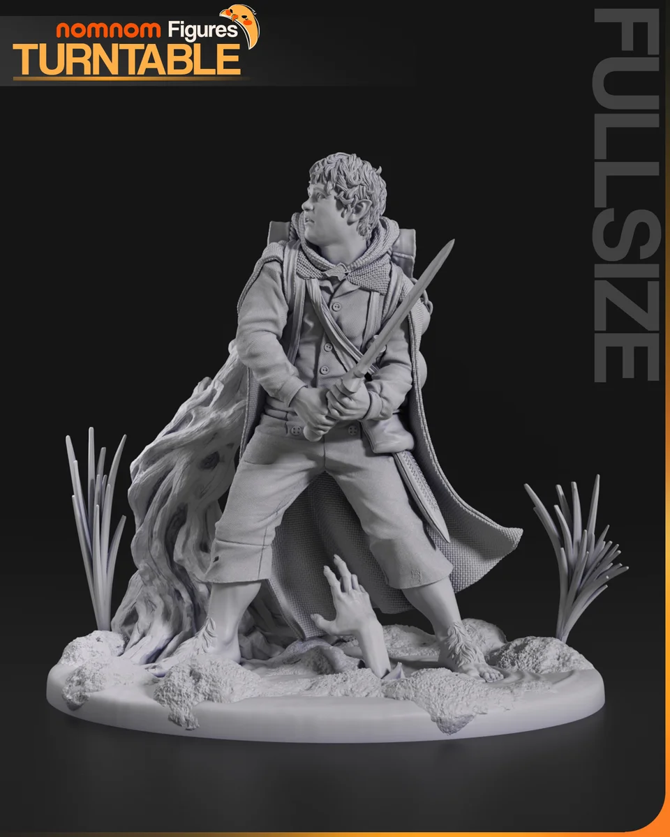 Samwise | Fan Art | 3D Printed Resin Model Garage Kit | *Un-Painted* | Nomnom 10