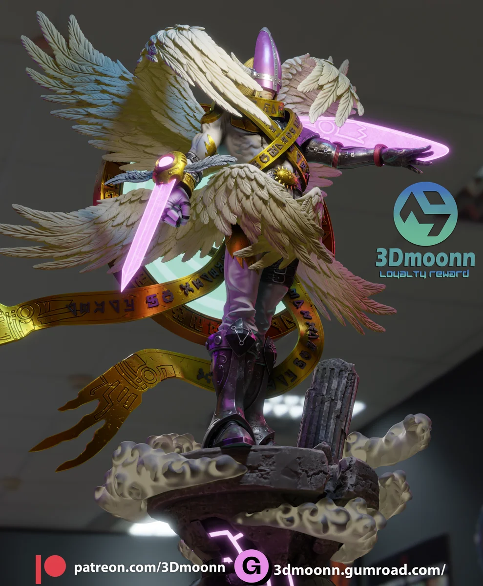 Holyangemon | Fan Art | 3D Printed Resin Model Garage Kit | *Un-Painted* | 3DMoonn 5