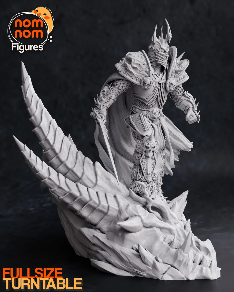 Arthas | Fan Art | 3D Printed Resin Model Garage Kit | *Un-Painted* | Nomnom 10