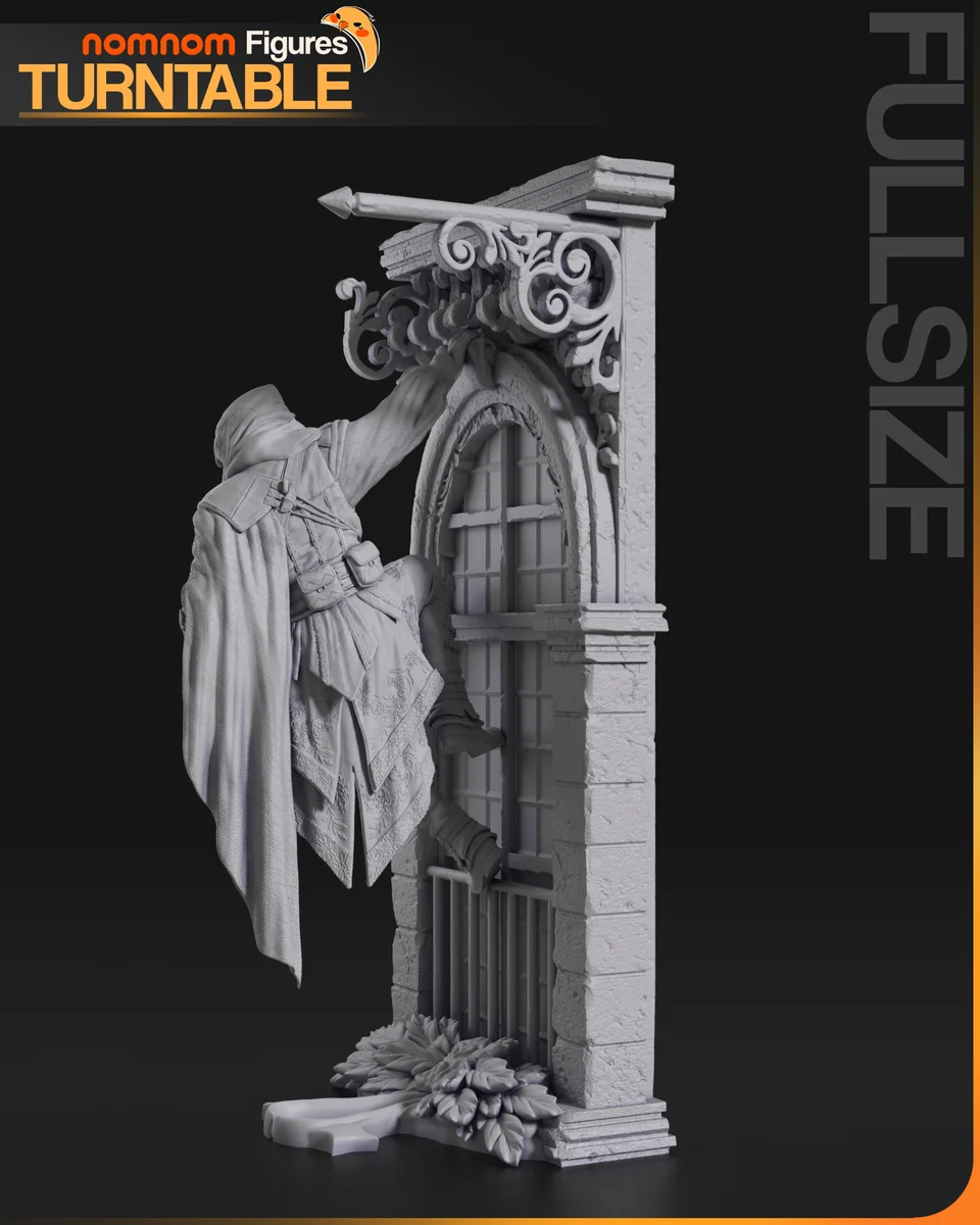 Ezio | Fan Art | 3D Printed Resin Model Garage Kit | *Un-Painted* | Nomnom 7