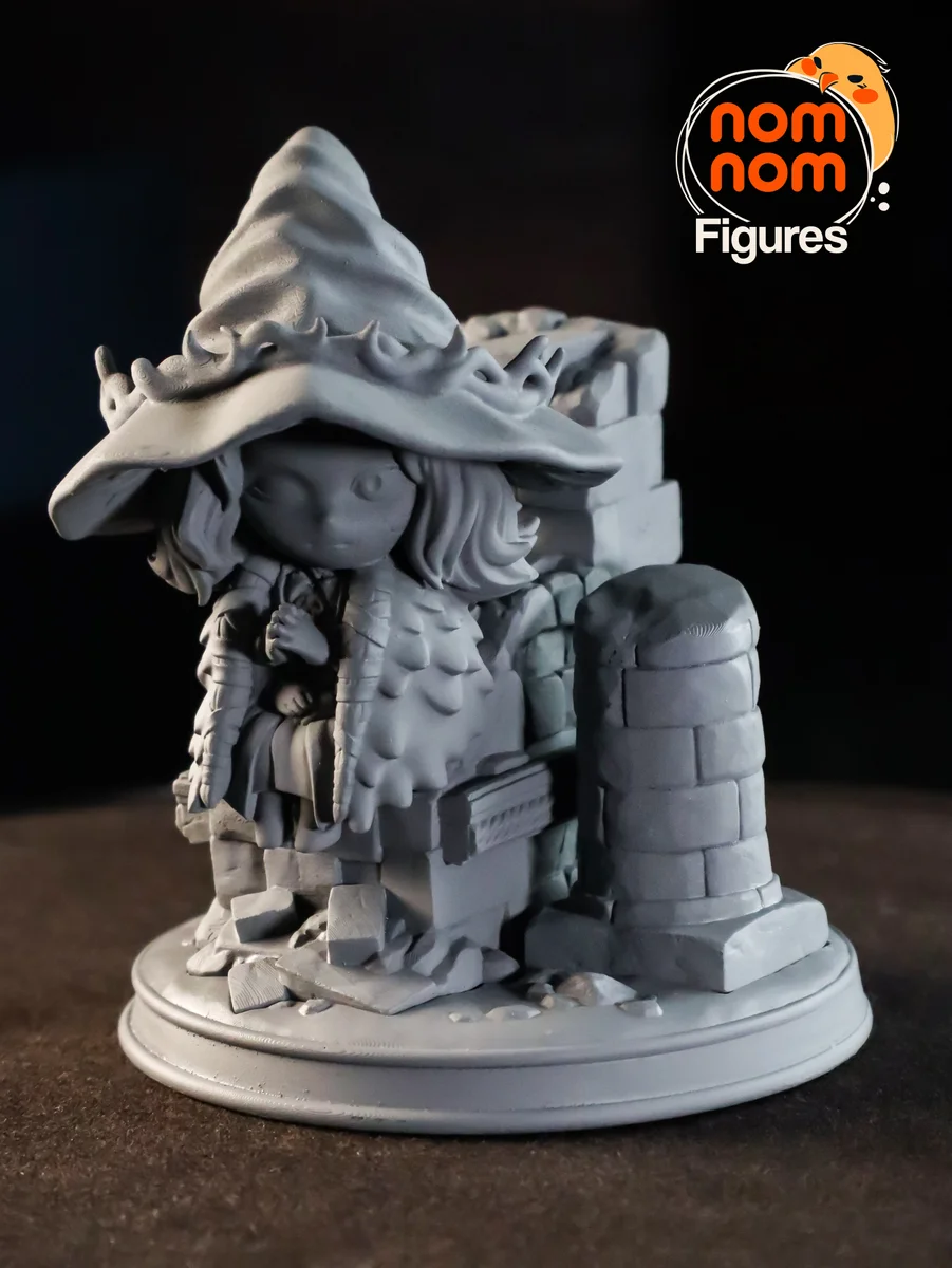 Chibi Ranni | Fan Art | 3D Printed Resin Model Garage Kit | *Un-Painted* | Nomnom 8