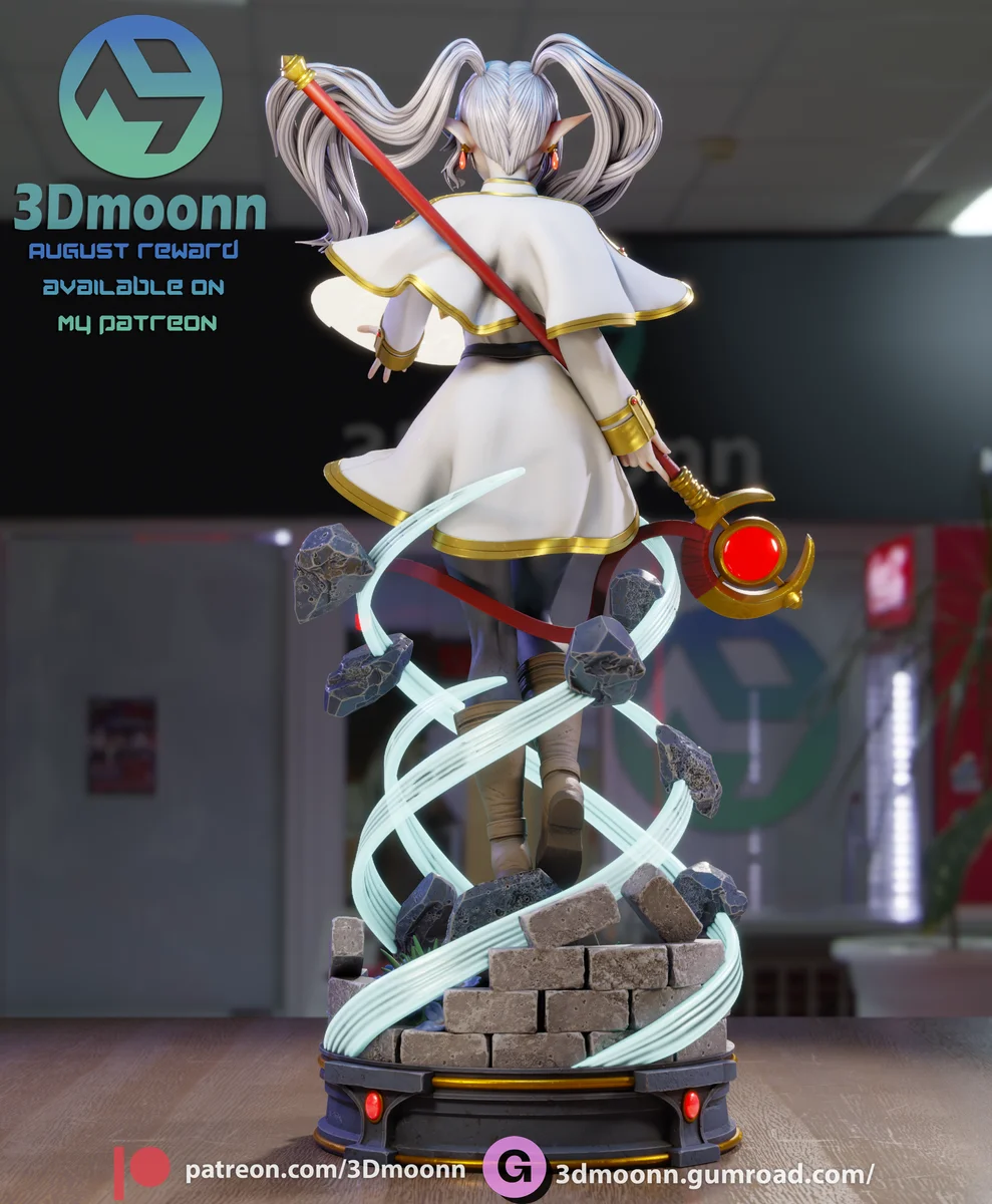 Frieren | Fan Art | 3D Printed Resin Model Garage Kit | *Un-Painted* | 3DMoonn 3