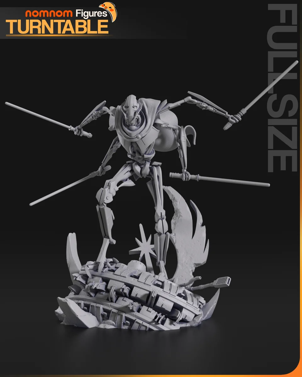 General Grievous | Fan Art | 3D Printed Resin Model Garage Kit | *Un-Painted* | Nomnom 4