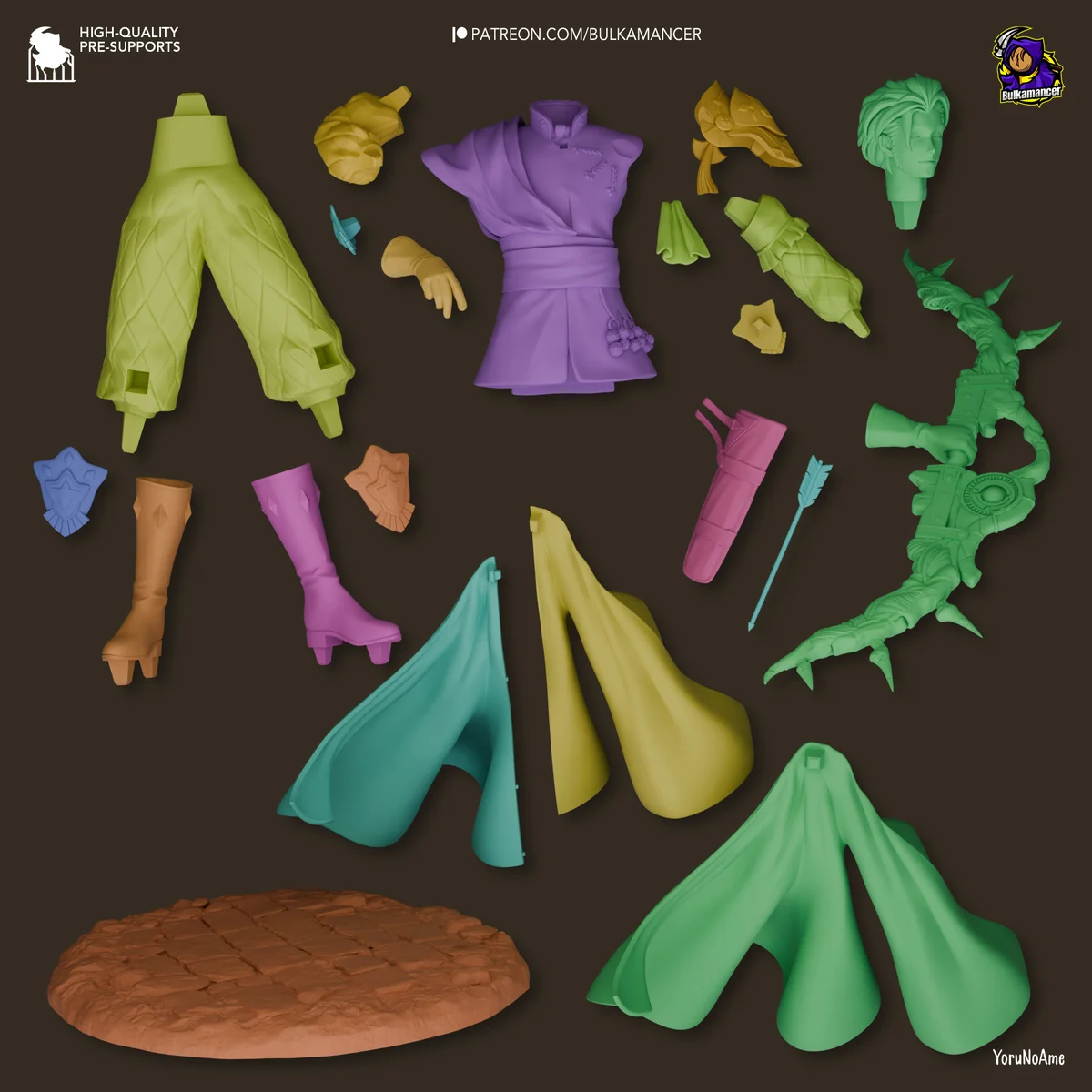Claude | Fan Art | 3D Printed Resin Model Garage Kit | *Un-Painted* | Bulkamancer 5