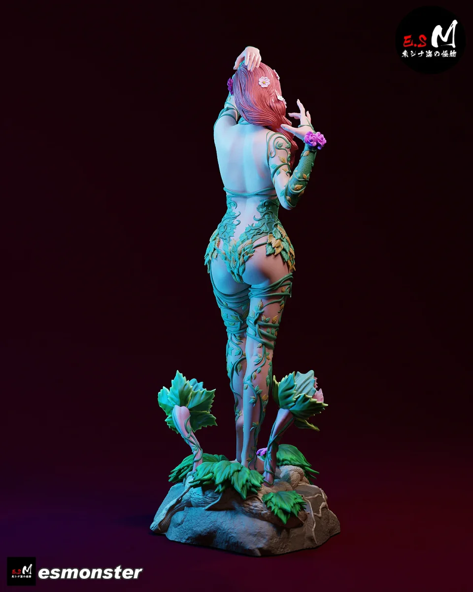 Poison Ivy v2 | Fan Art | 3D Printed Resin Model Garage Kit | *Un-Painted* | ES Monster 4
