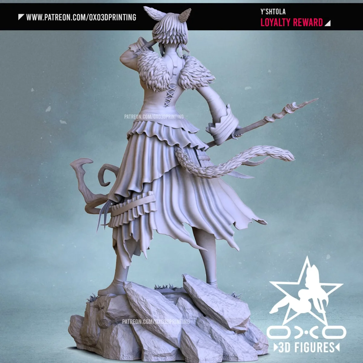 Yshtola | Fan Art | 3D Printed Resin Model Garage Kit | *Un-Painted* | OXO3D 5