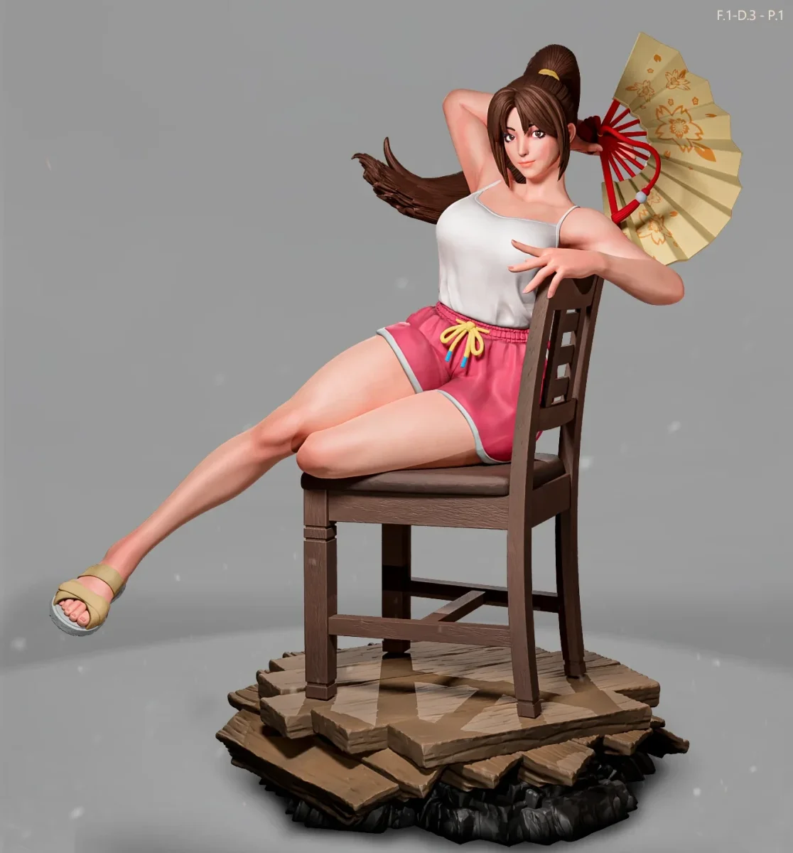 Mai Shiranui (Dress 3 Pose 1) | Fan Art | 3D Printed Resin Model Garage Kit | *Un-Painted* | ES Monster