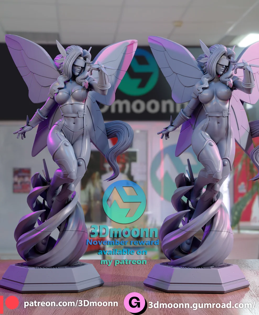 Kazemon | Fan Art | 3D Printed Resin Model Garage Kit | *Un-Painted* | 3DMoonn 6