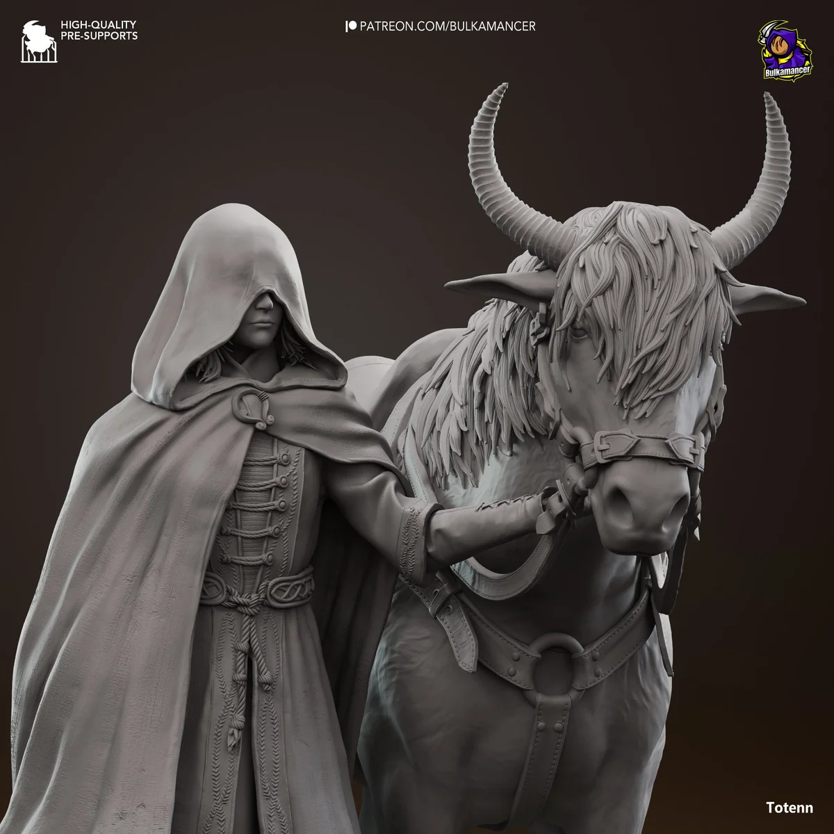 Mysterious Traveller | Fan Art | 3D Printed Resin Model Garage Kit | *Un-Painted* | Bulkamancer 5