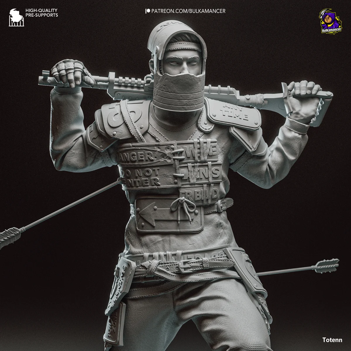 Survivor | Fan Art | 3D Printed Resin Model Garage Kit | *Un-Painted* | Bulkamancer 6