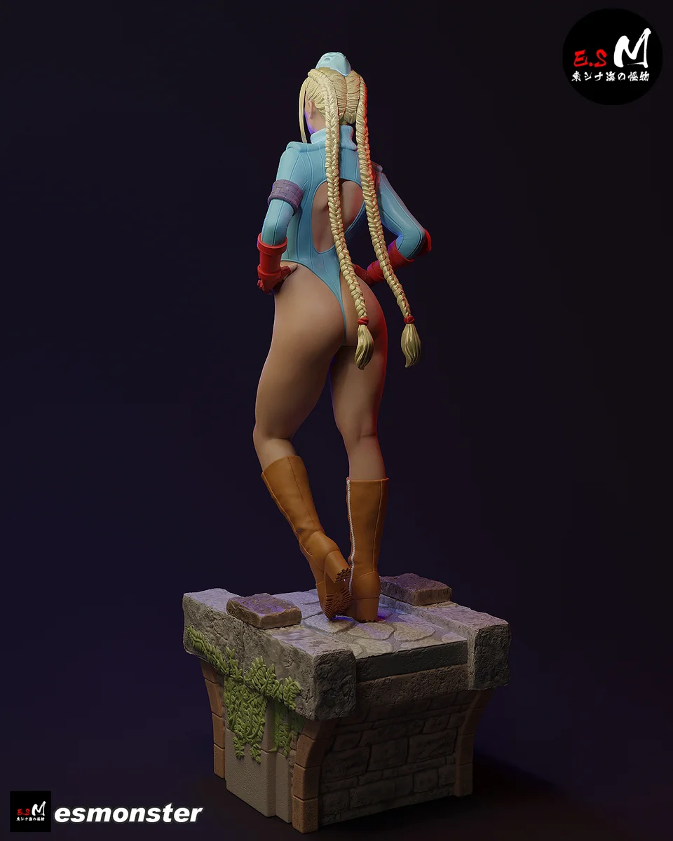 Cammy P4 | Fan Art | 3D Printed Resin Model Garage Kit | *Un-Painted* | ES Monster 5