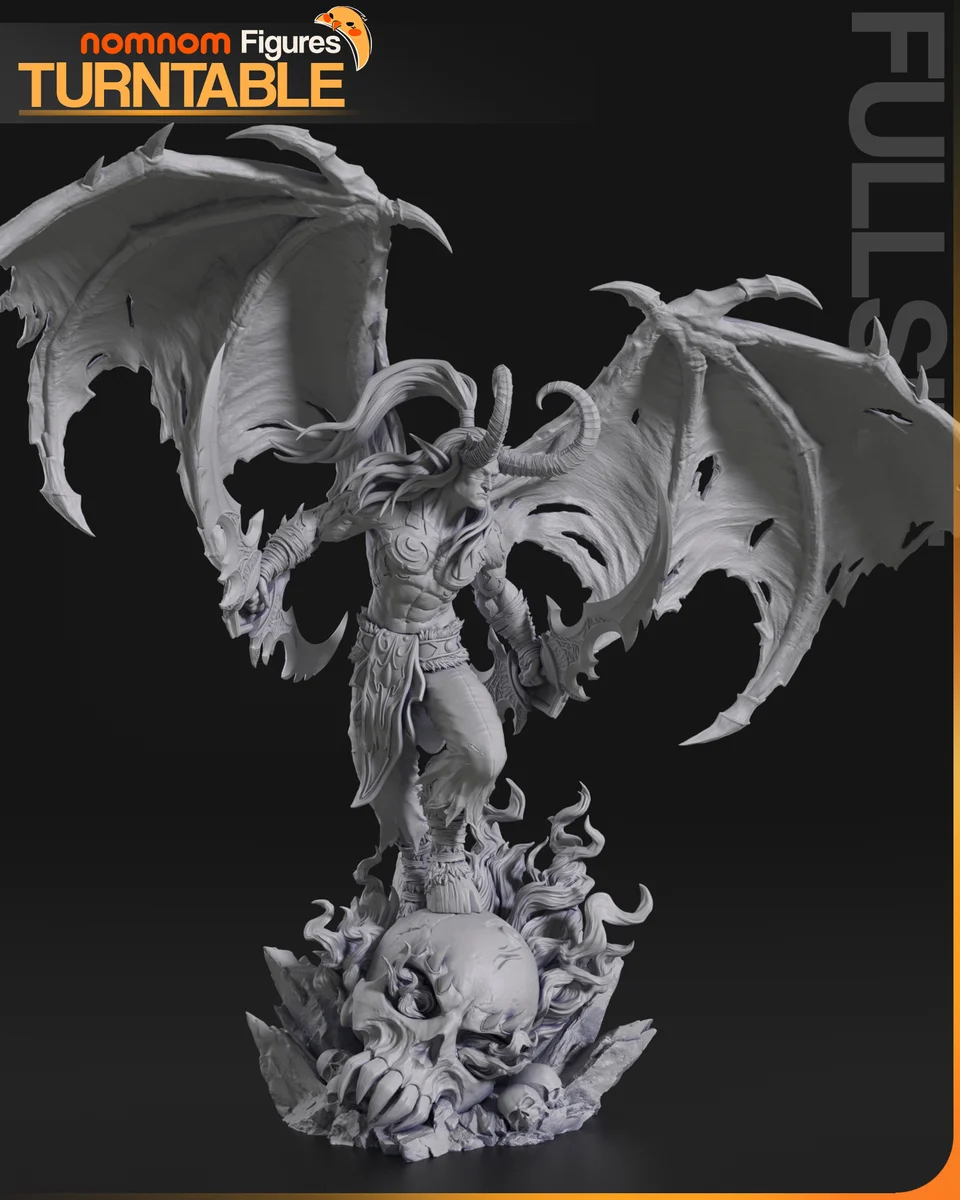 Illidan Stormrage | Fan Art | 3D Printed Resin Model Garage Kit | *Un-Painted* | Nomnom 4