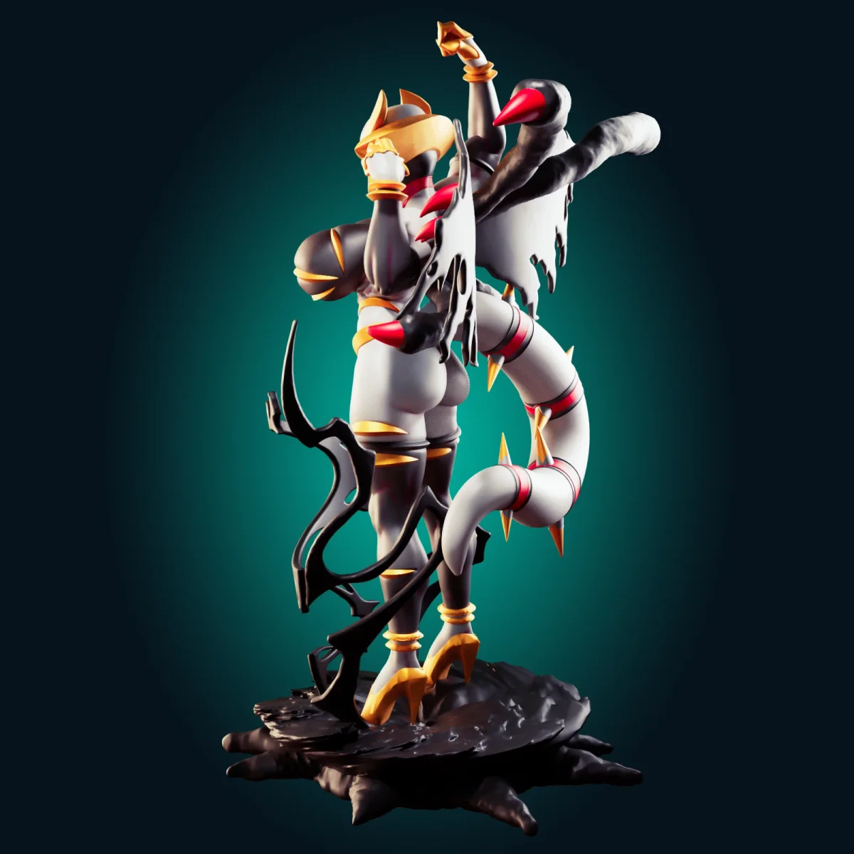 Giratina | Fan Art | 3D Printed Resin Model Garage Kit | *Un-Painted* | Officer Rhu 3