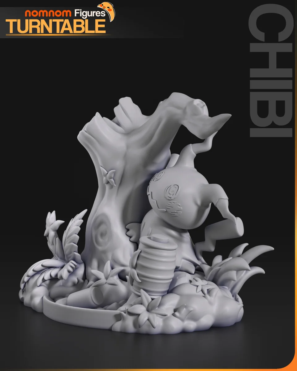 Chibi Mimikyu | Fan Art | 3D Printed Resin Model Garage Kit | *Un-Painted* | Nomnom 6