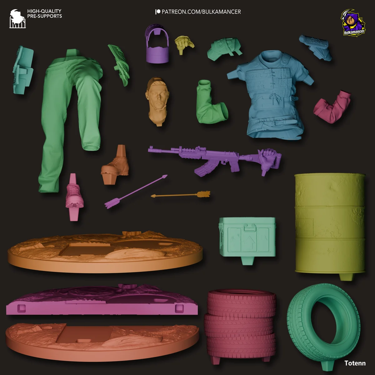 Survivor | Fan Art | 3D Printed Resin Model Garage Kit | *Un-Painted* | Bulkamancer 5