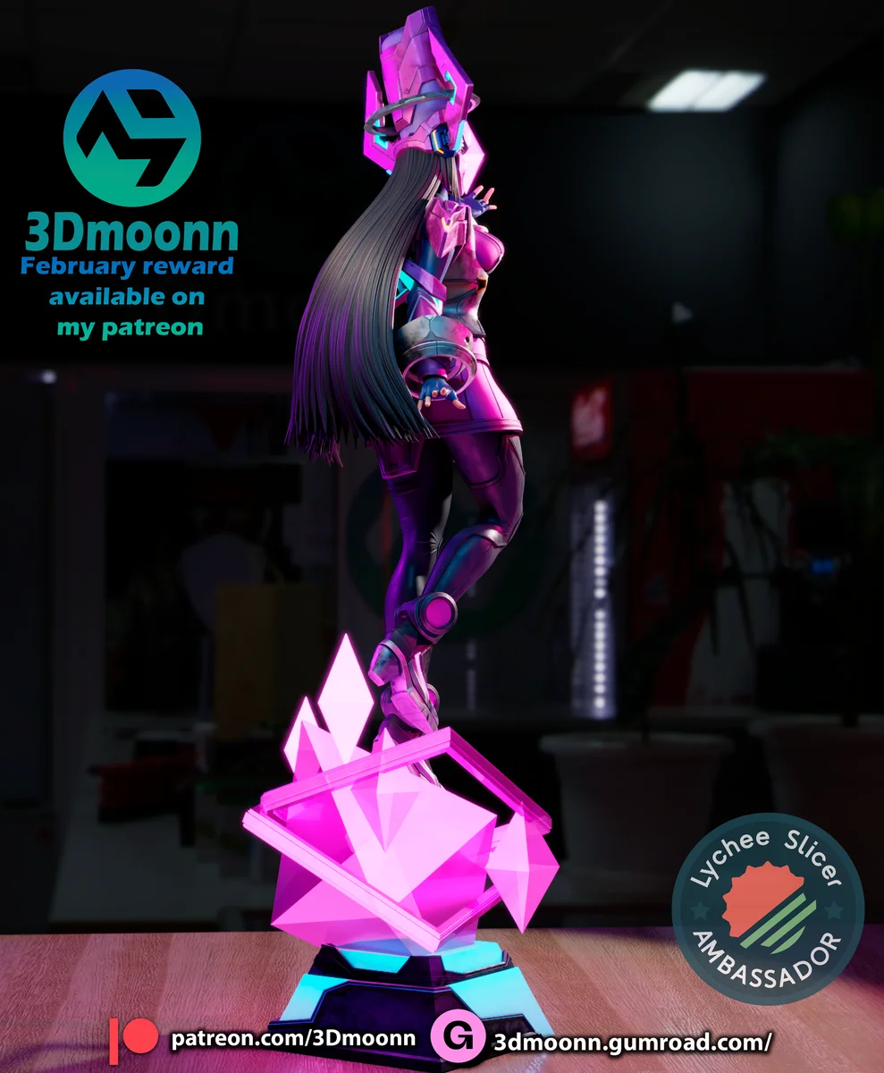 Galacta | Fan Art | 3D Printed Resin Model Garage Kit | *Un-Painted* | 3DMoonn 3