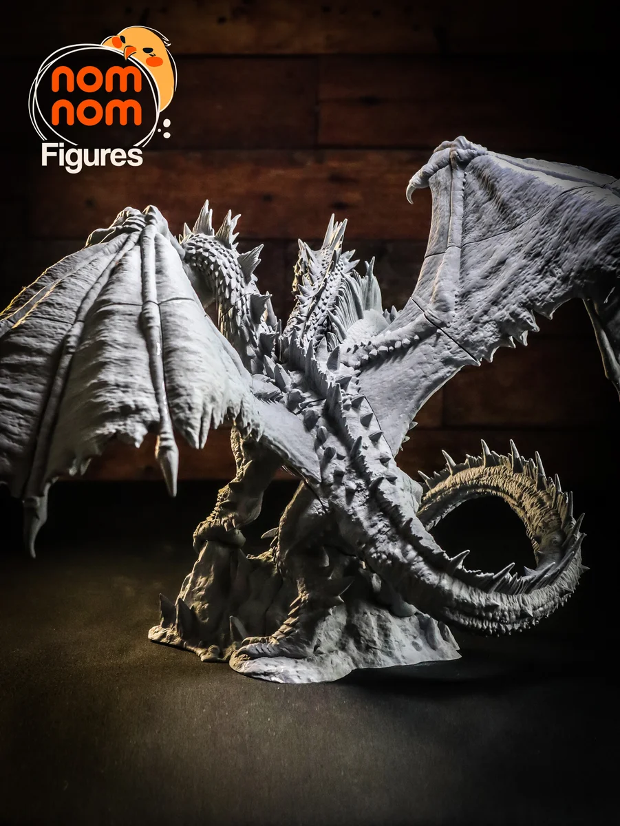 Tiamat | Fan Art | 3D Printed Resin Model Garage Kit | *Un-Painted* | Nomnom 12