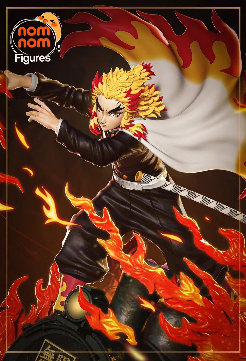 Kyojuro Rengoku | Fan Art | 3D Printed Resin Model Garage Kit | *Un-Painted* | Nomnom