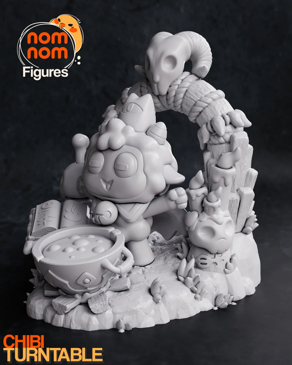 Chibi Lamb | Fan Art | 3D Printed Resin Model Garage Kit | *Un-Painted* | Nomnom 5