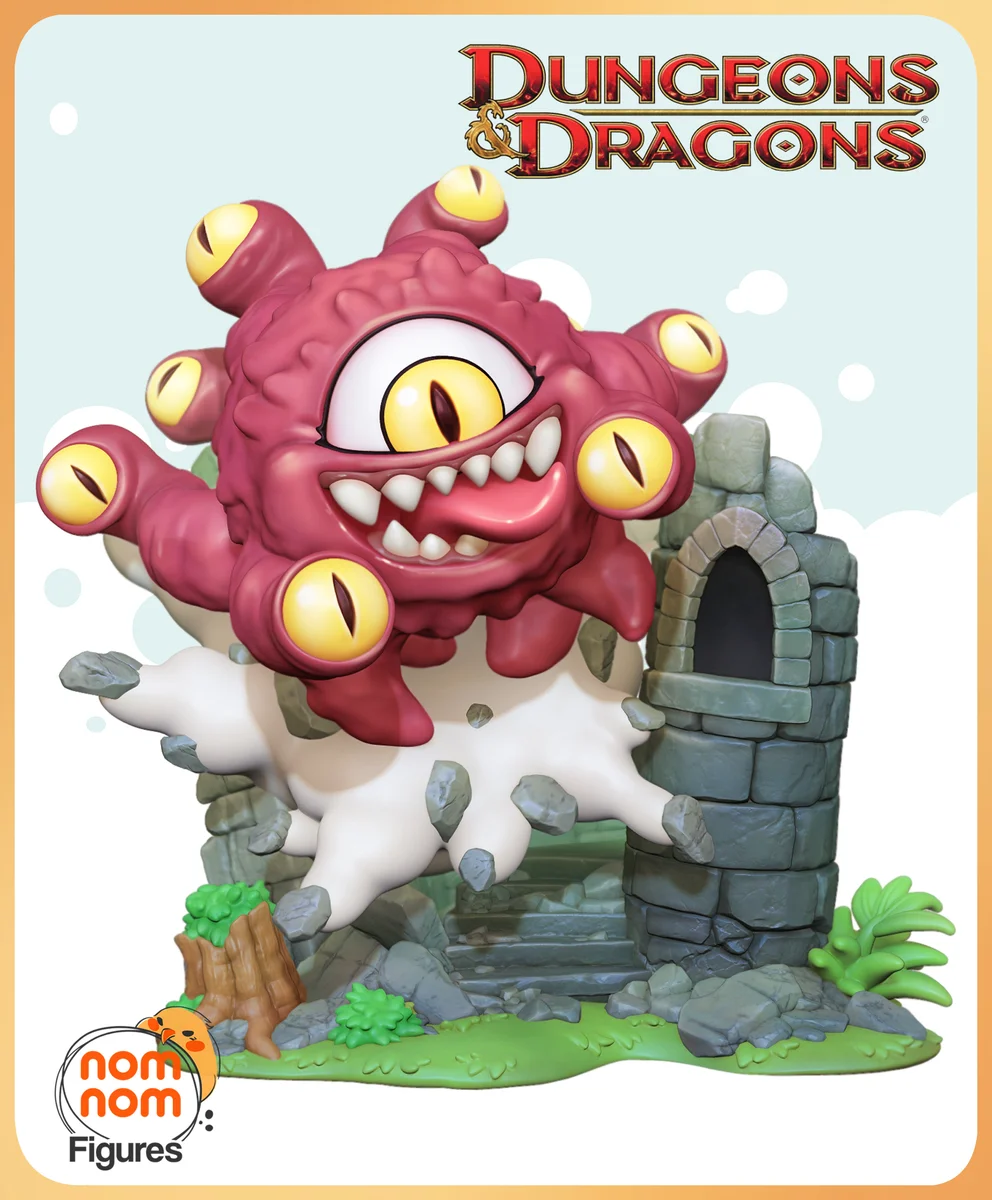 Chibi Beholder | Fan Art | 3D Printed Resin Model Garage Kit | *Un-Painted* | Nomnom