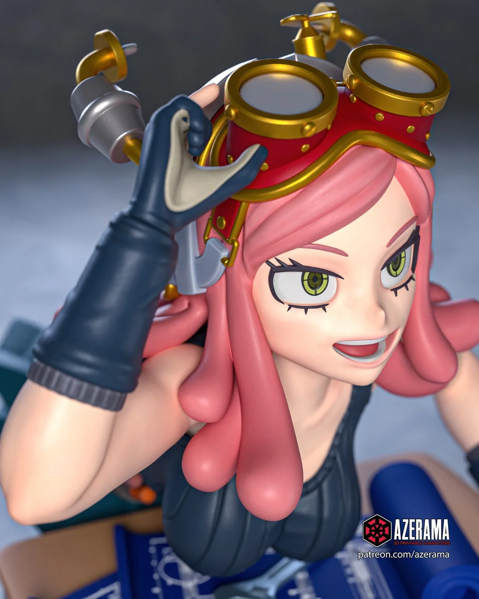 Mei Hatsume | Fan Art | 3D Printed Resin Model Garage Kit | *Un-Painted* | Azerama