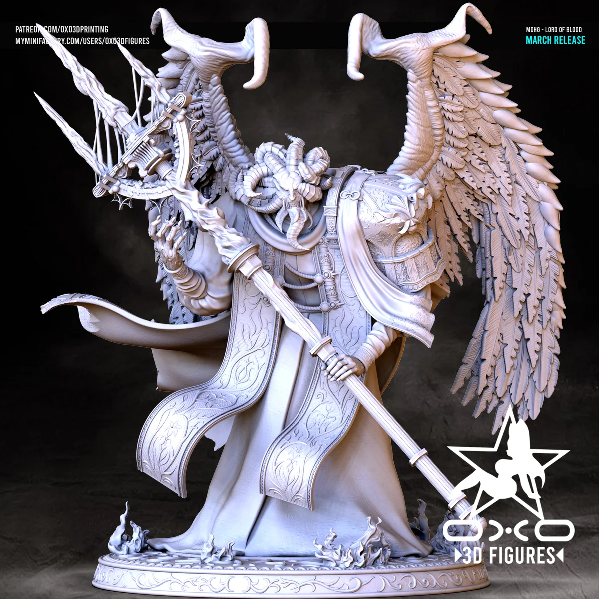 Lord of Blood | Fan Art | 3D Printed Resin Model Garage Kit | *Un-Painted* | OXO3D 4