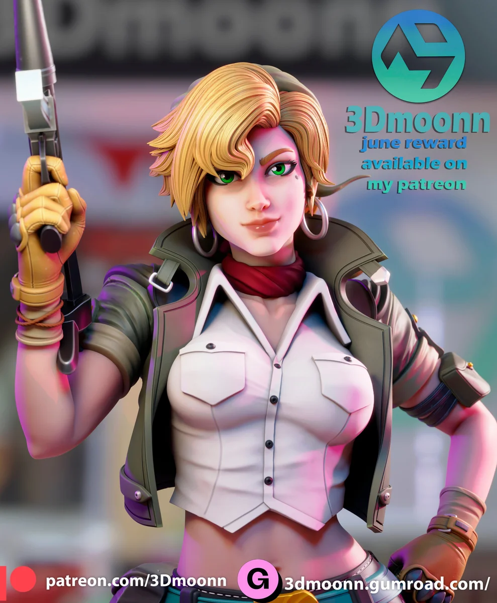 Eri | Fan Art | 3D Printed Resin Model Garage Kit | *Un-Painted* | 3DMoonn 5