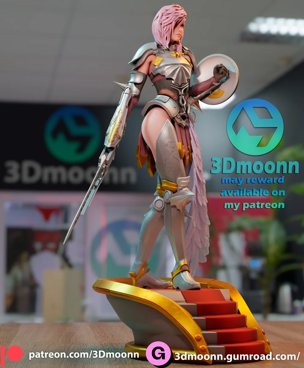 Lightning | Fan Art | 3D Printed Resin Model Garage Kit | *Un-Painted* | 3DMoonn 3