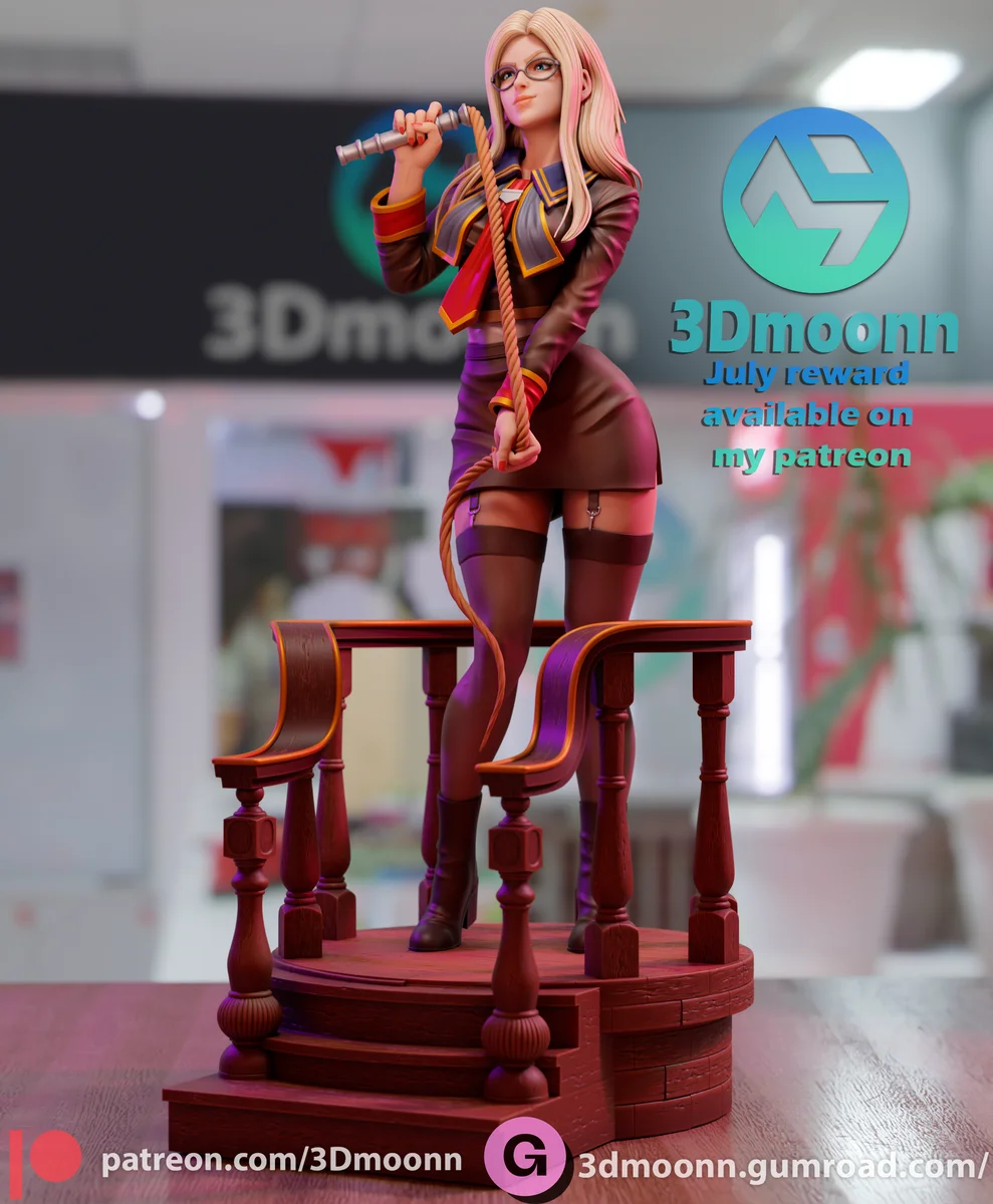Quistis | Fan Art | 3D Printed Resin Model Garage Kit | *Un-Painted* | 3DMoonn 3
