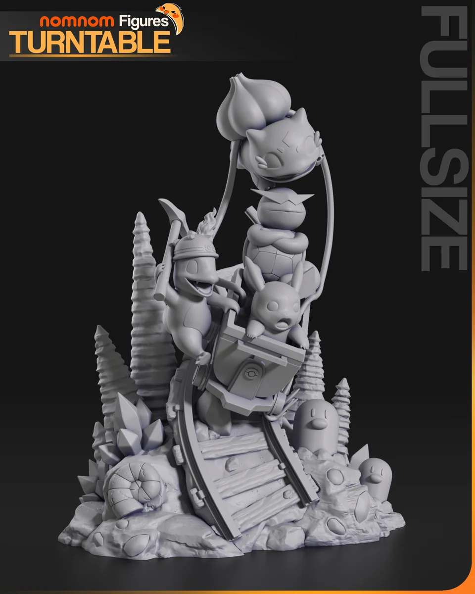 Pikachu | Fan Art | 3D Printed Resin Model Garage Kit | *Un-Painted* | Nomnom 9