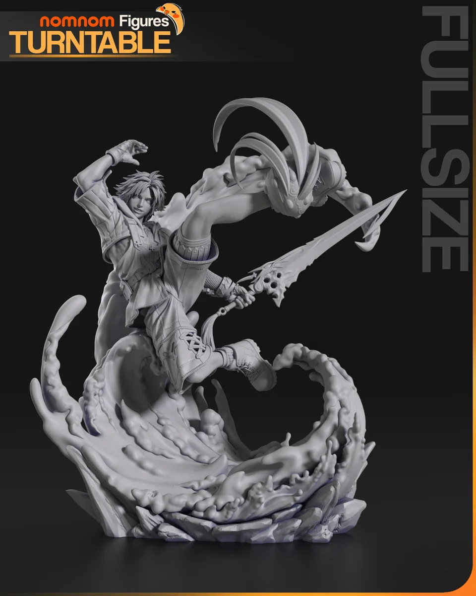 Tidus | Fan Art | 3D Printed Resin Model Garage Kit | *Un-Painted* | Nomnom 4