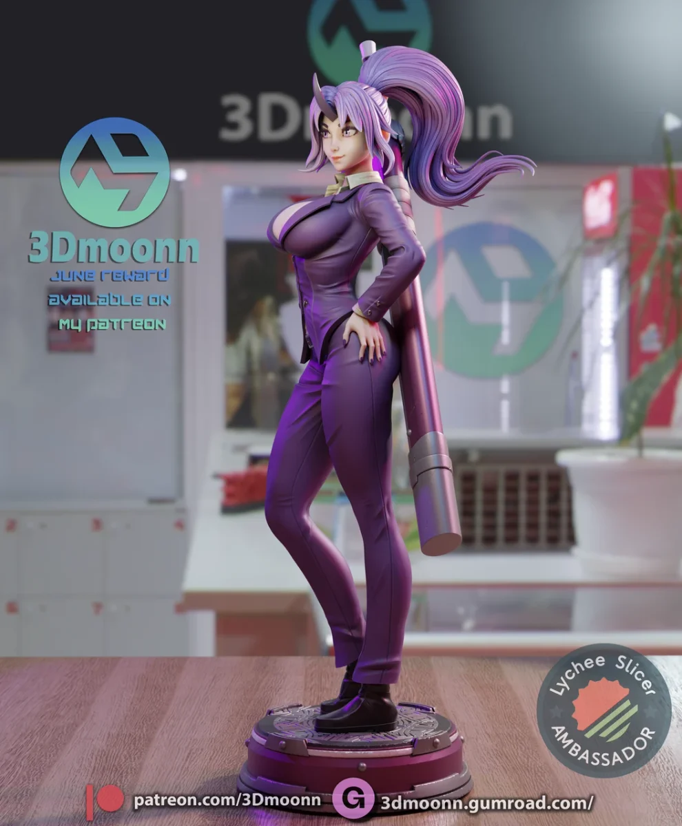 Shion | Fan Art | 3D Printed Resin Model Garage Kit | *Un-Painted* | 3DMoonn 4
