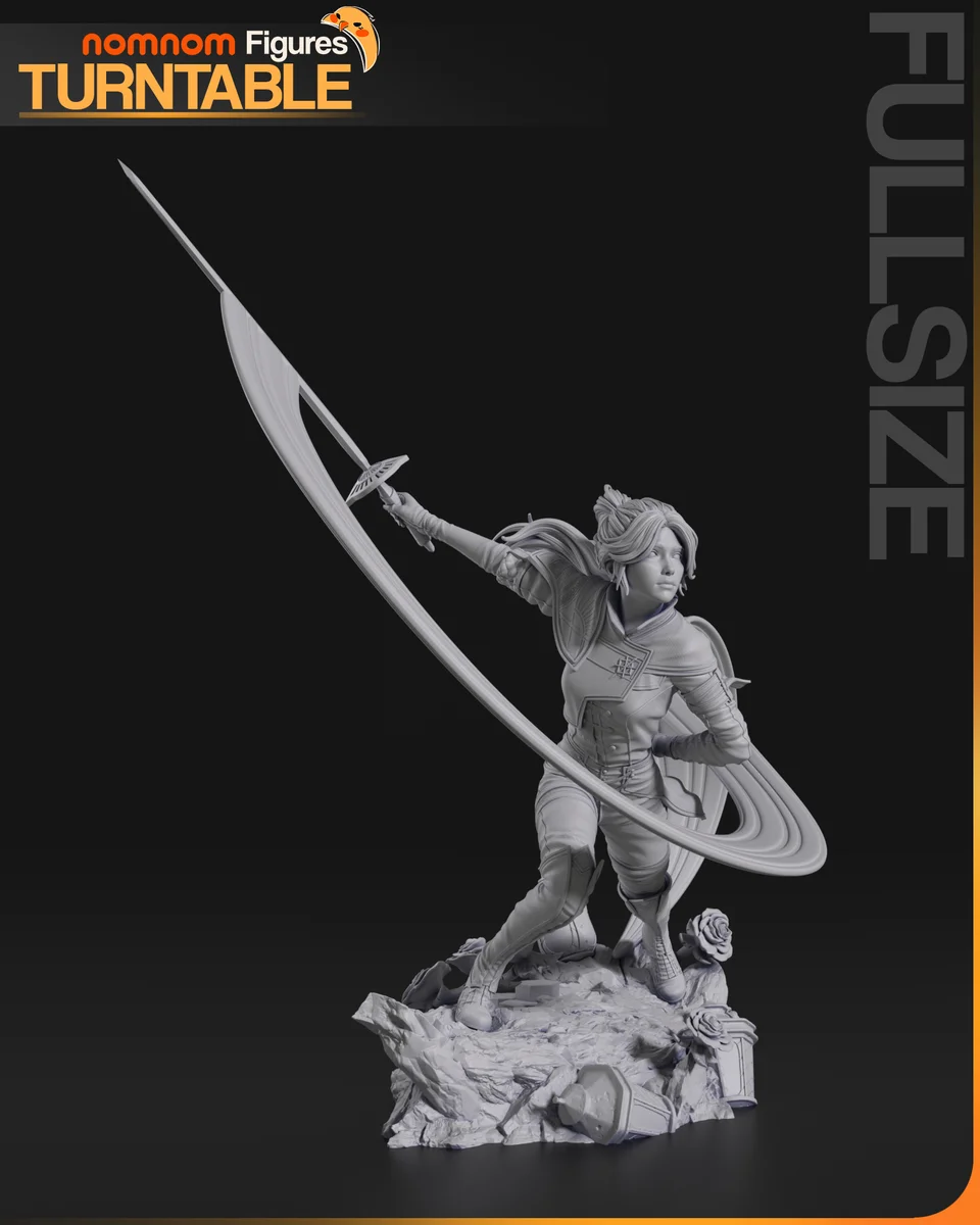 Maelle | Fan Art | 3D Printed Resin Model Garage Kit | *Un-Painted* | Nomnom 5
