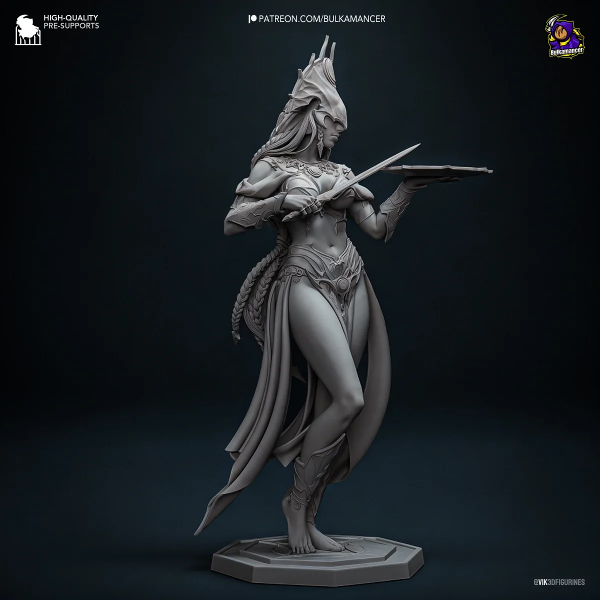 Shar | Fan Art | 3D Printed Resin Model Garage Kit | *Un-Painted* | Bulkamancer 8