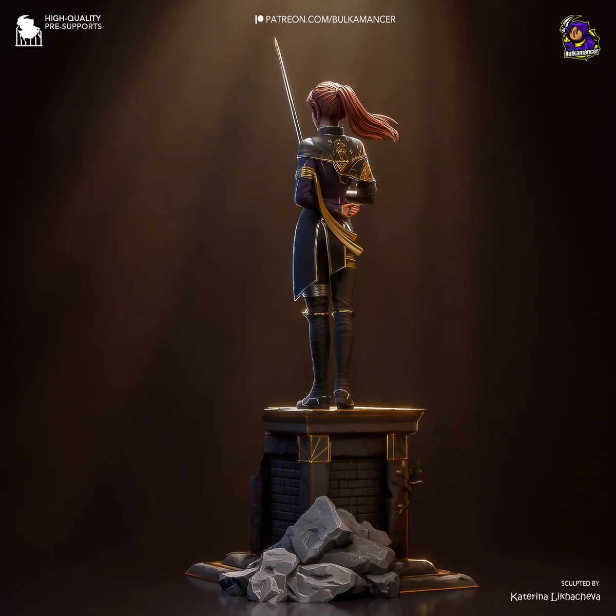 Maelle | Fan Art | 3D Printed Resin Model Garage Kit | *Un-Painted* | Bulkamancer 5