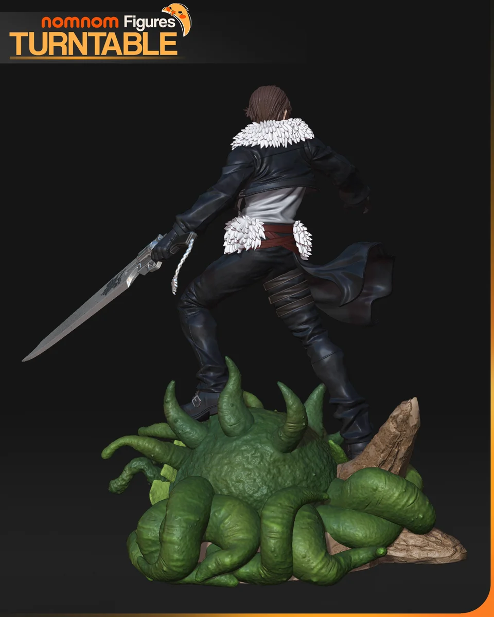 Squall Leonhart | Fan Art | 3D Printed Resin Model Garage Kit | *Un-Painted* | Nomnom 6