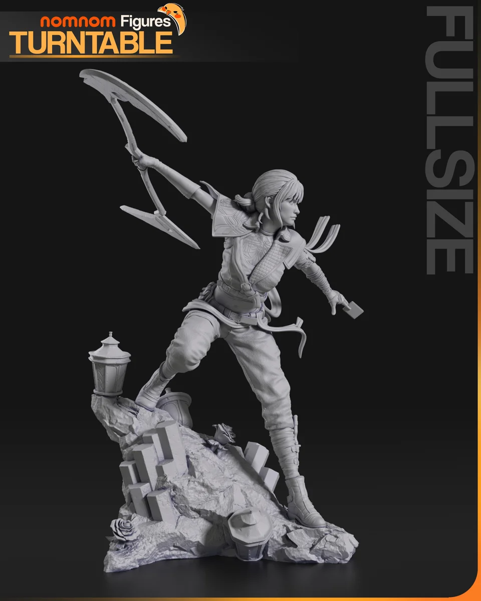 Sciel | Fan Art | 3D Printed Resin Model Garage Kit | *Un-Painted* | Nomnom 10