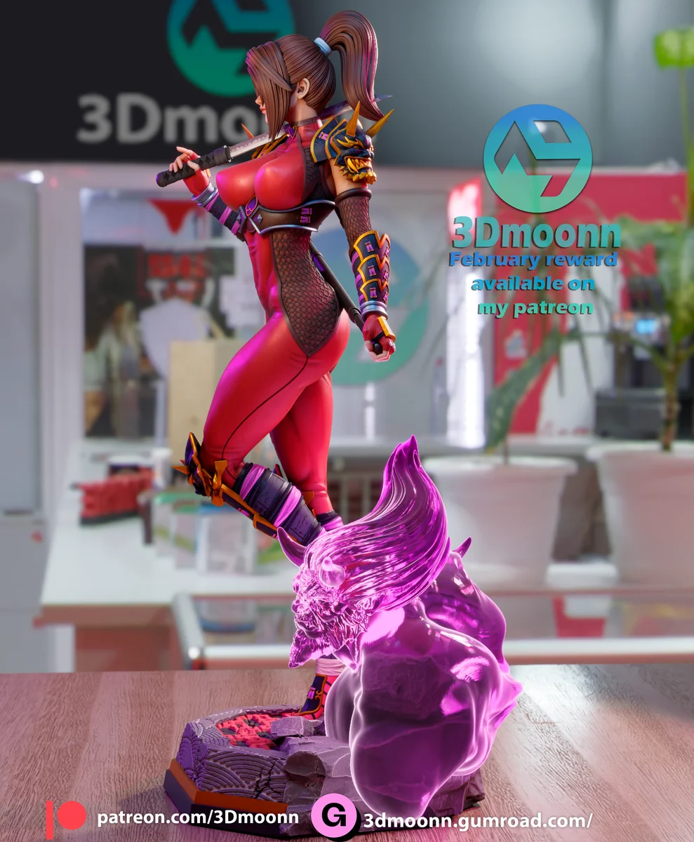 Taki | Fan Art | 3D Printed Resin Model Garage Kit | *Un-Painted* | 3DMoonn 3