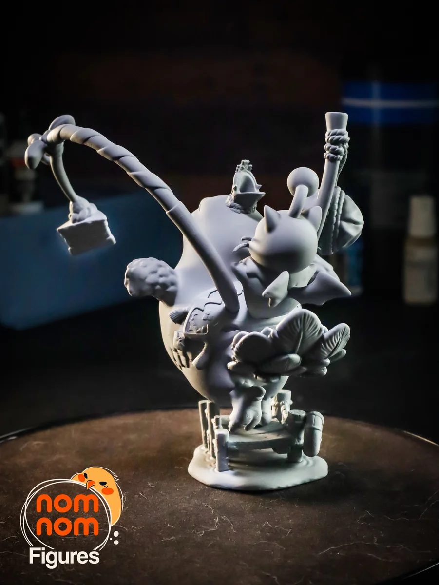 Chibi Chocobo | Fan Art | 3D Printed Resin Model Garage Kit | *Un-Painted* | Nomnom 11