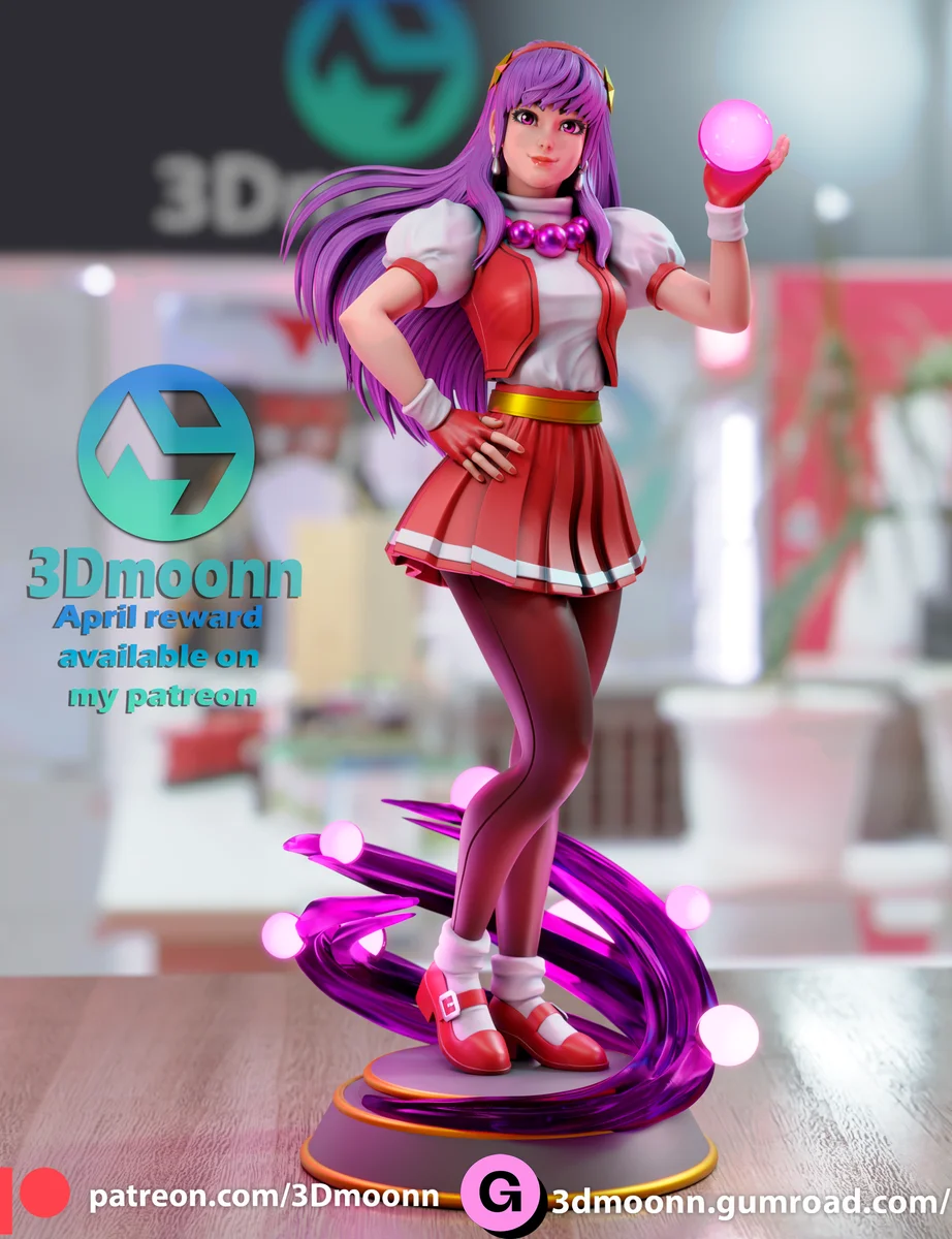 Athena | Fan Art | 3D Printed Resin Model Garage Kit | *Un-Painted* | 3DMoonn 4