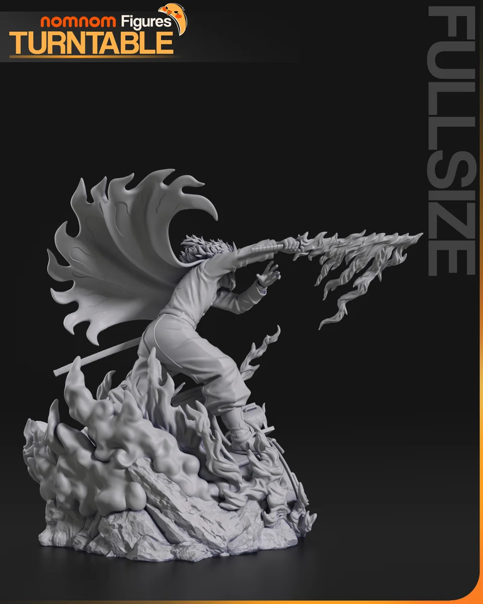 Kyojuro Rengoku | Fan Art | 3D Printed Resin Model Garage Kit | *Un-Painted* | Nomnom 6