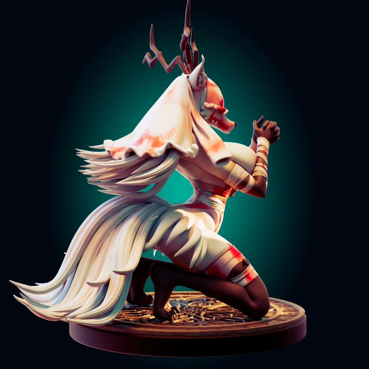 Beast Cleric | Fan Art | 3D Printed Resin Model Garage Kit | *Un-Painted* | Officer Rhu 4