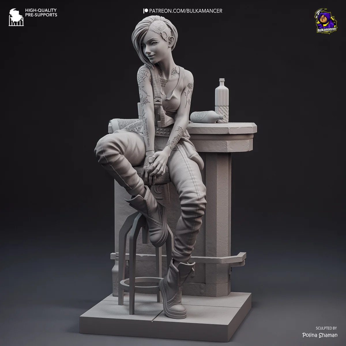Judy | Fan Art | 3D Printed Resin Model Garage Kit | *Un-Painted* | Bulkamancer 8